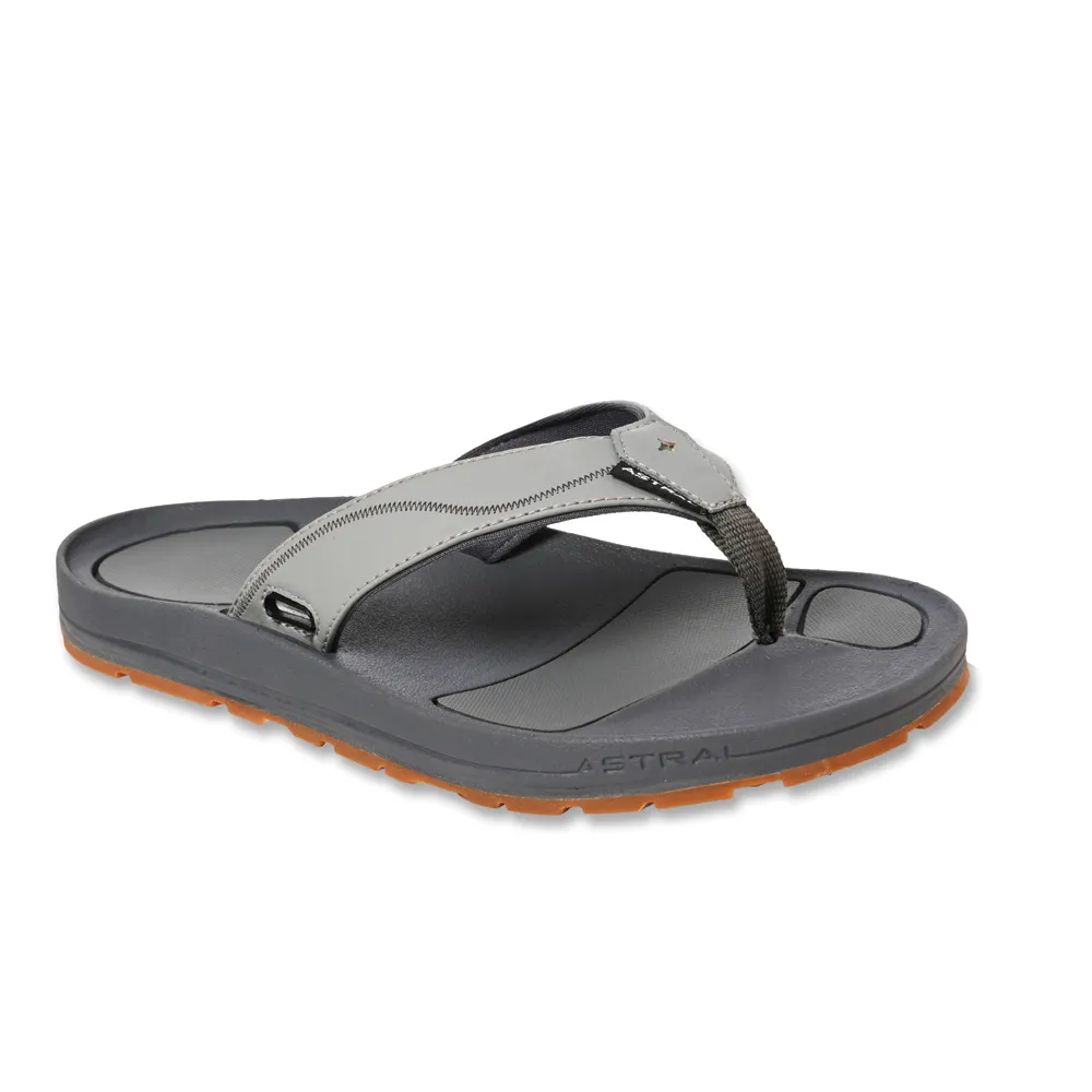 Men's Astral Filipe Flip Flops Color: Seagull Gray