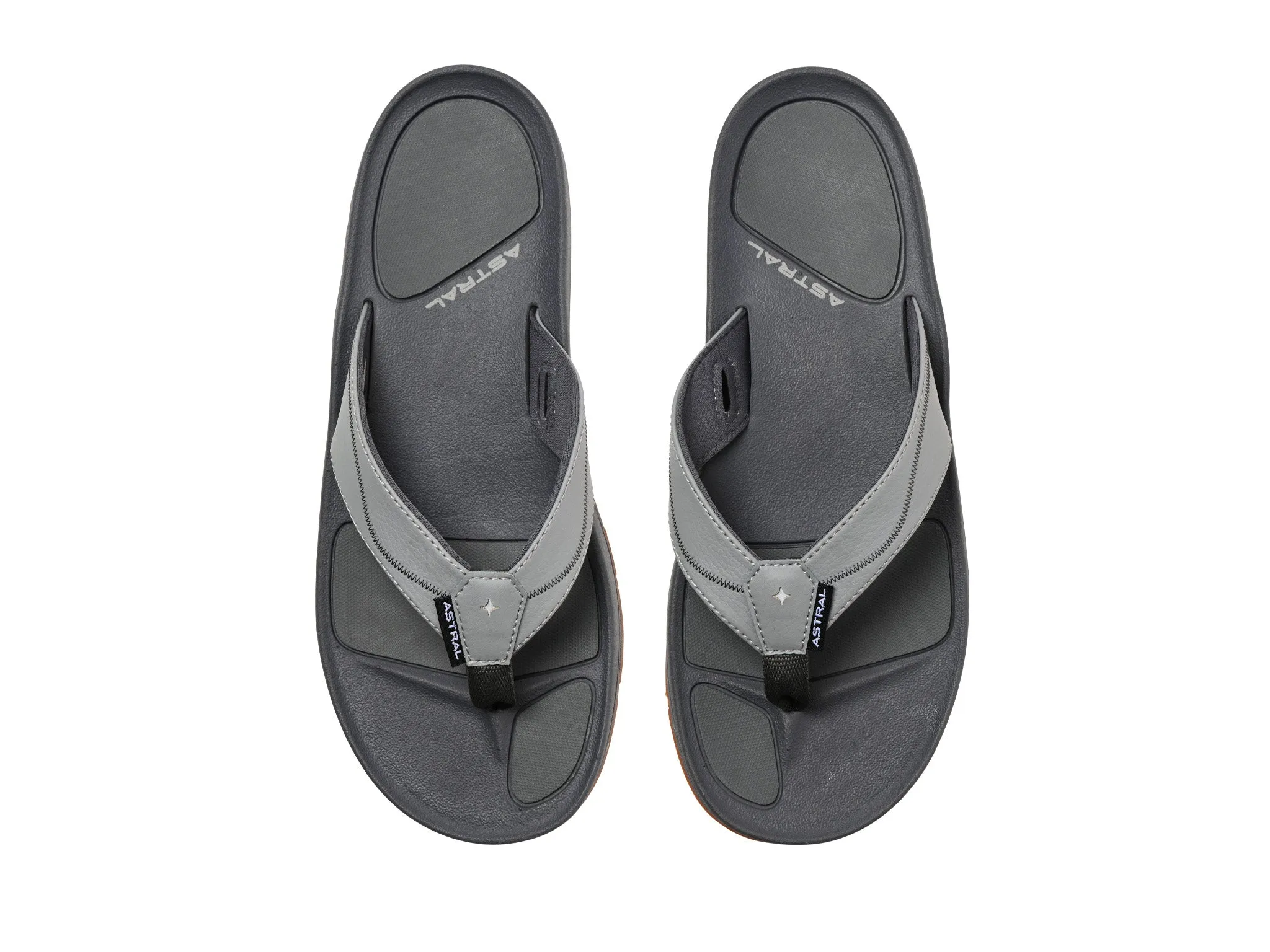 Men's Astral Filipe Flip Flops Color: Seagull Gray