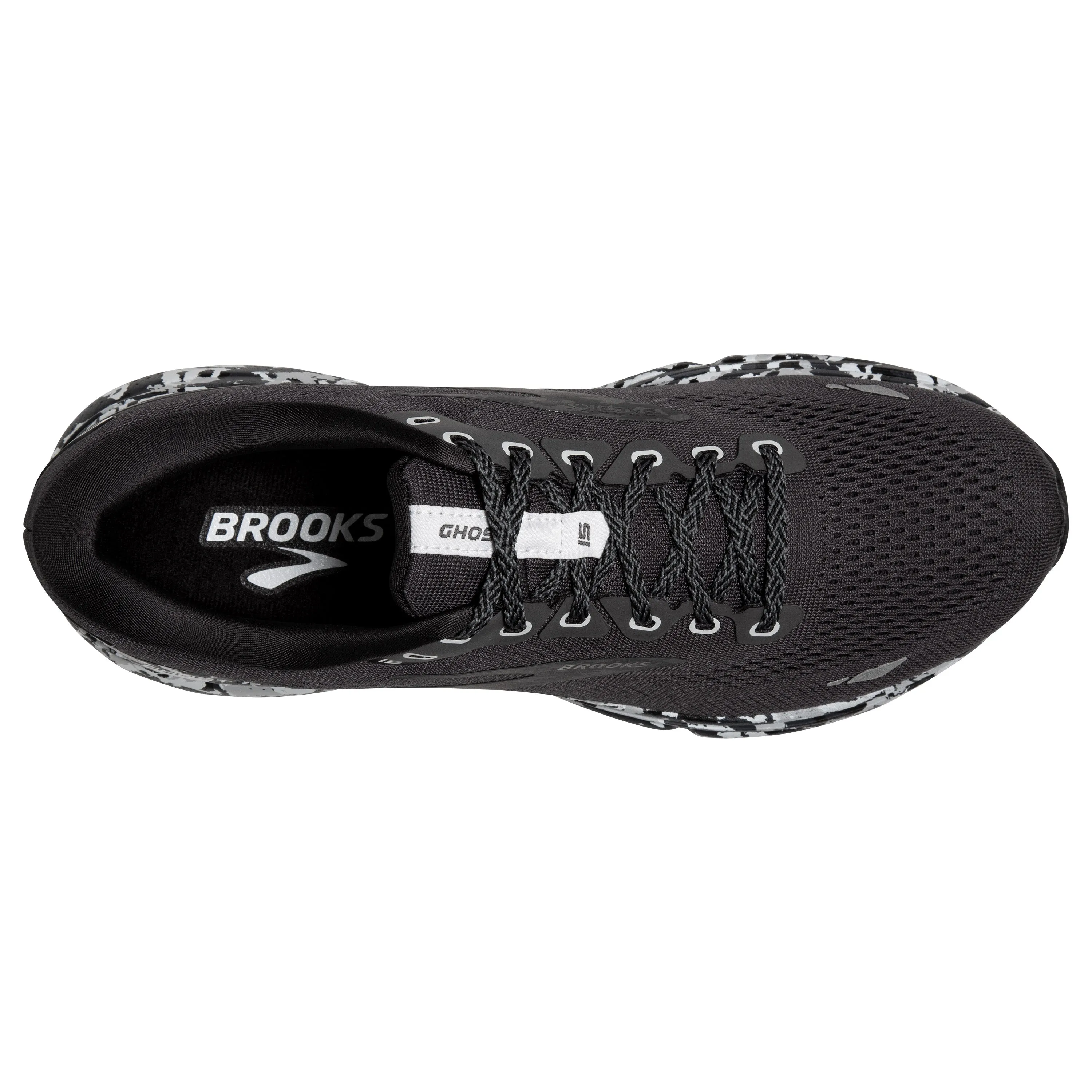 Men's Brooks Ghost 15 Color: Ebony / Black / Oyster