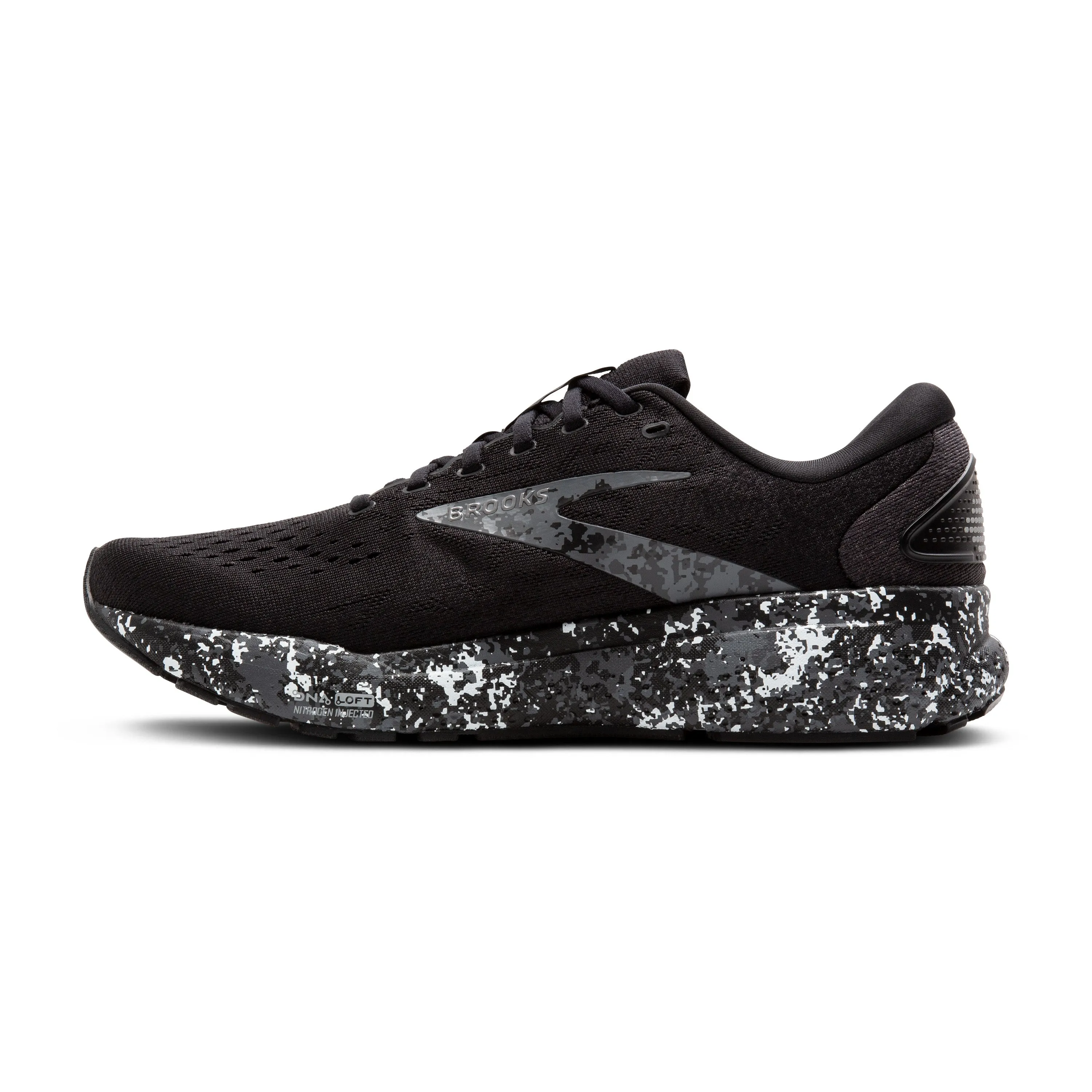 Men's Brooks Ghost 16 Color: Black / Iron / Lava