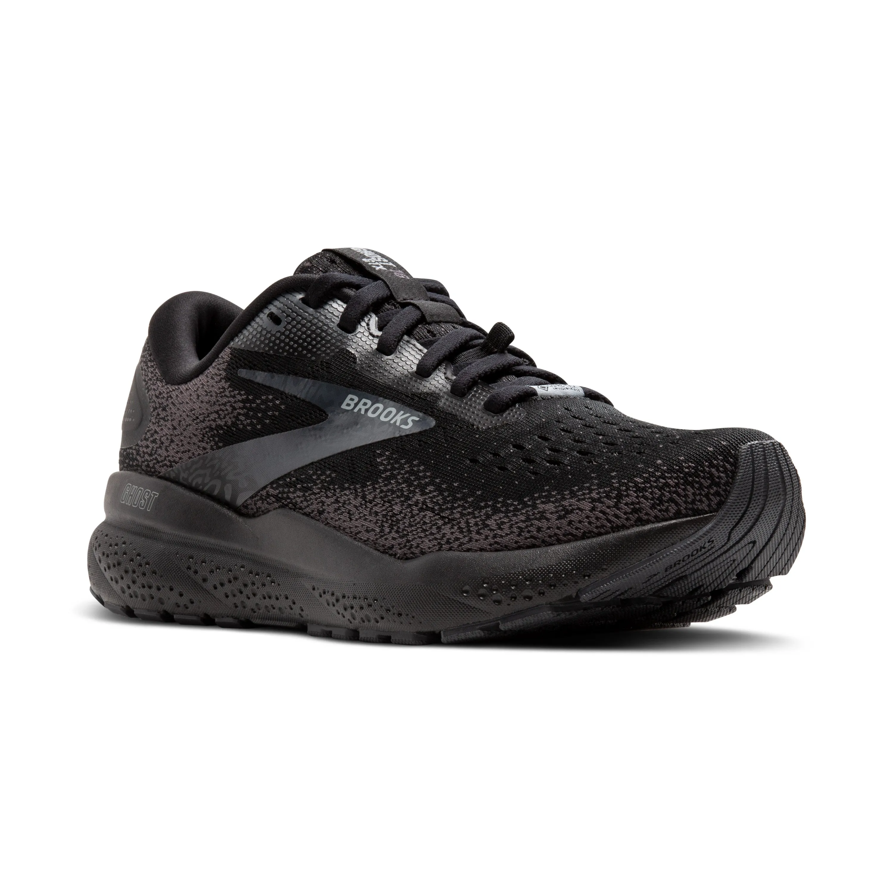 Men's Brooks Ghost 16 GTX Color: Black/Black/Ebony