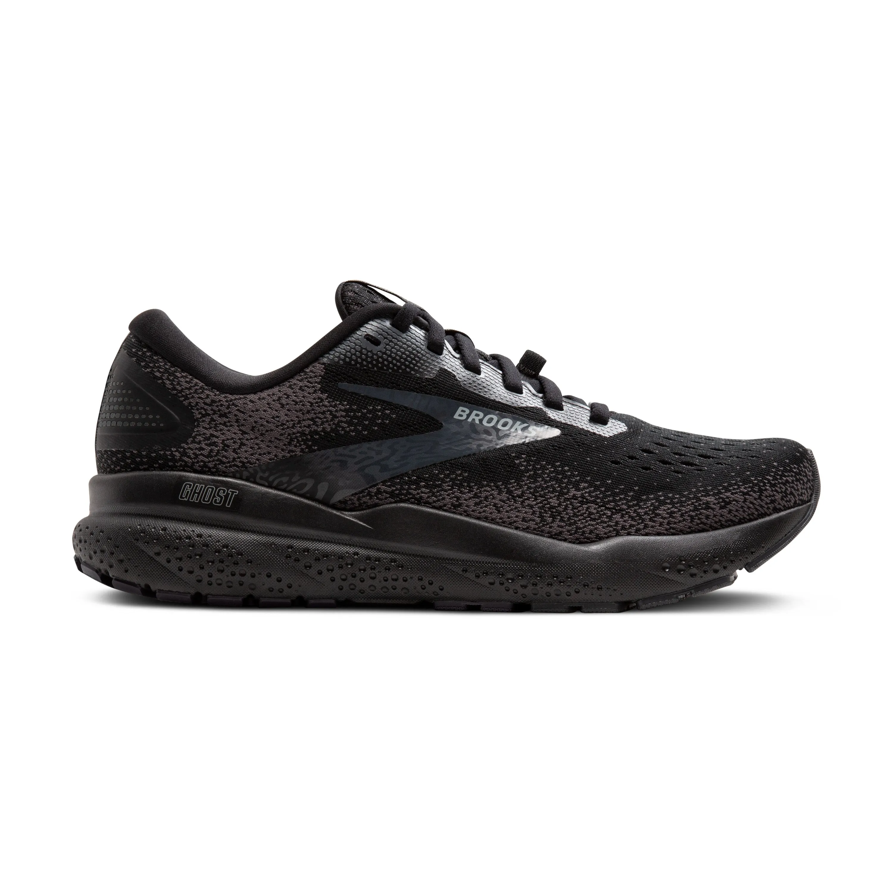 Men's Brooks Ghost 16 GTX Color: Black/Black/Ebony