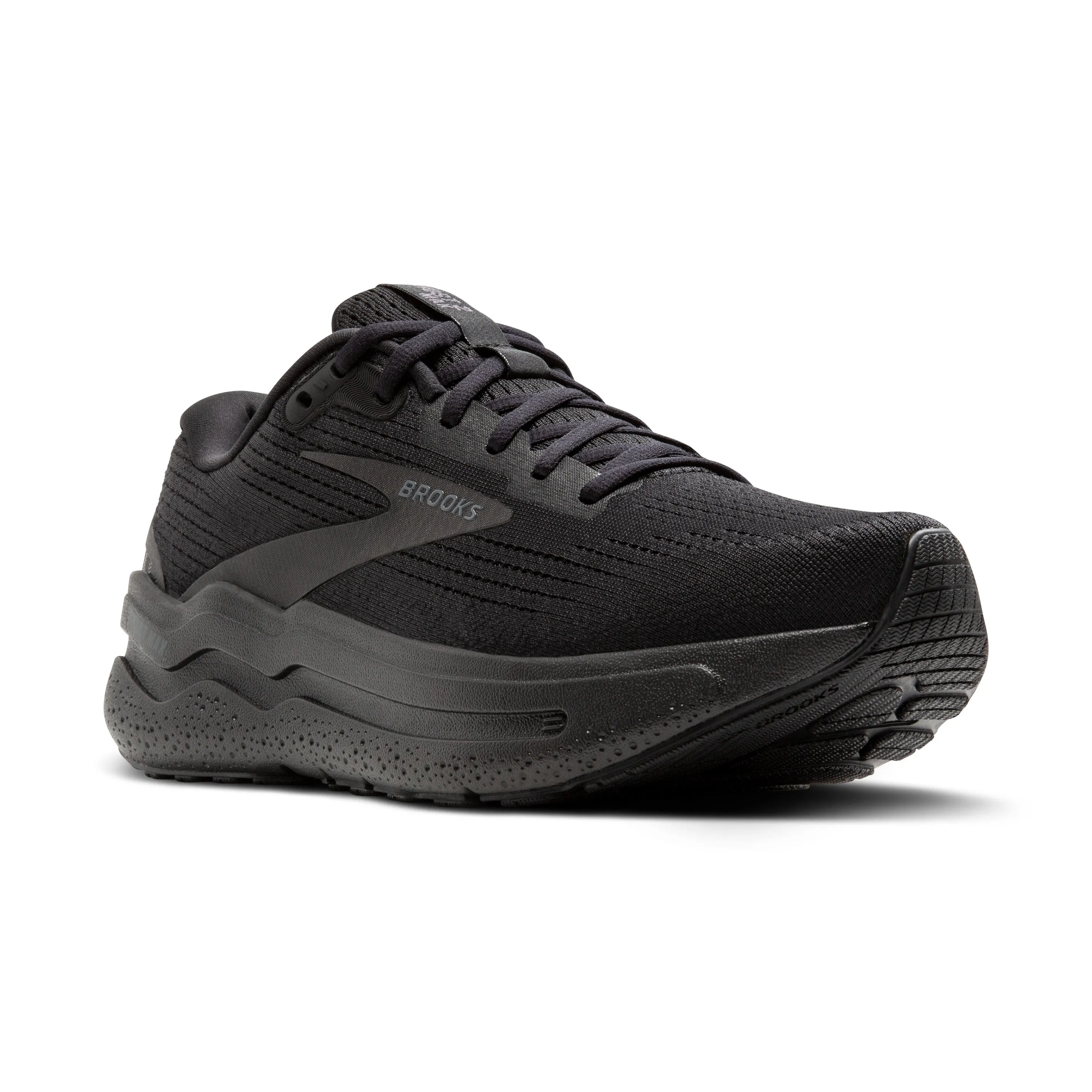 Men's Brooks Ghost Max 2 Color: Black/Black/Ebony (EXTRA WIDE WIDTH)