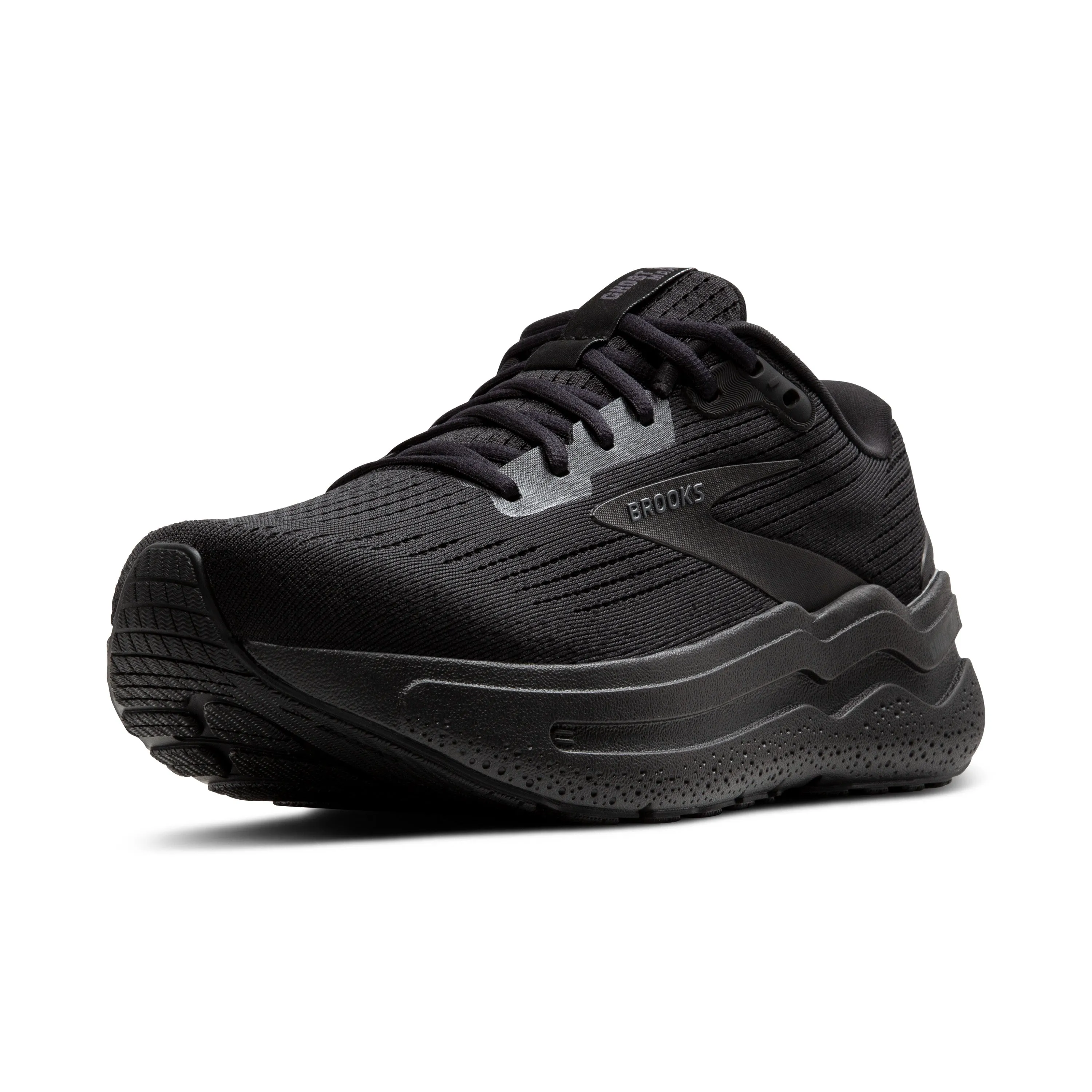 Men's Brooks Ghost Max 2 Color: Black/Black/Ebony (EXTRA WIDE WIDTH)