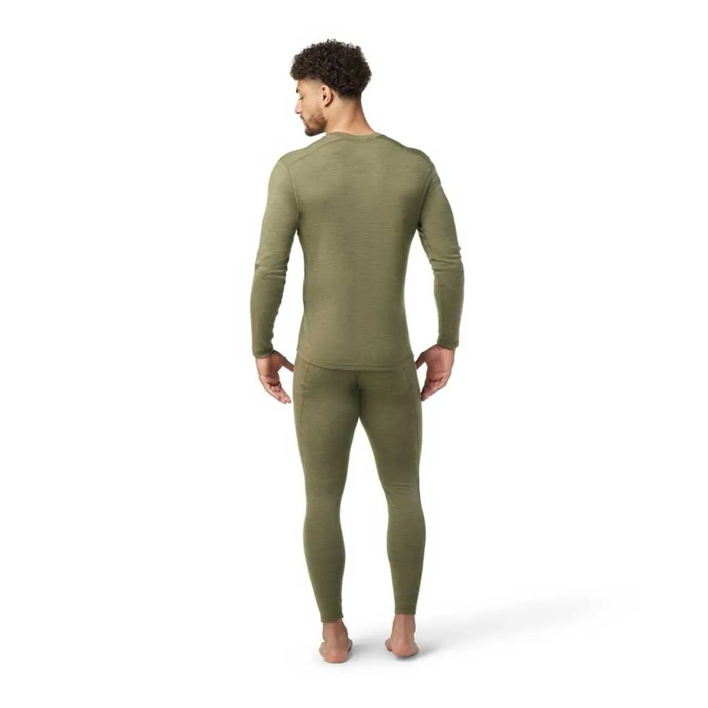 Men's Classic Thermal Merino Base Layer Crew - Winter Moss Heather