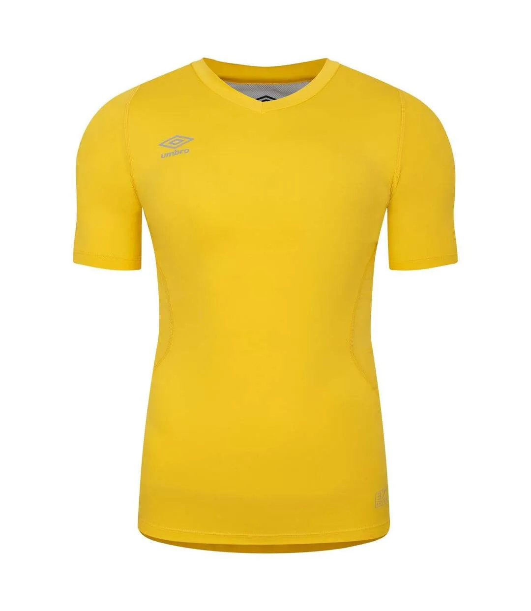 Mens elite v neck base layer top yellow Umbro