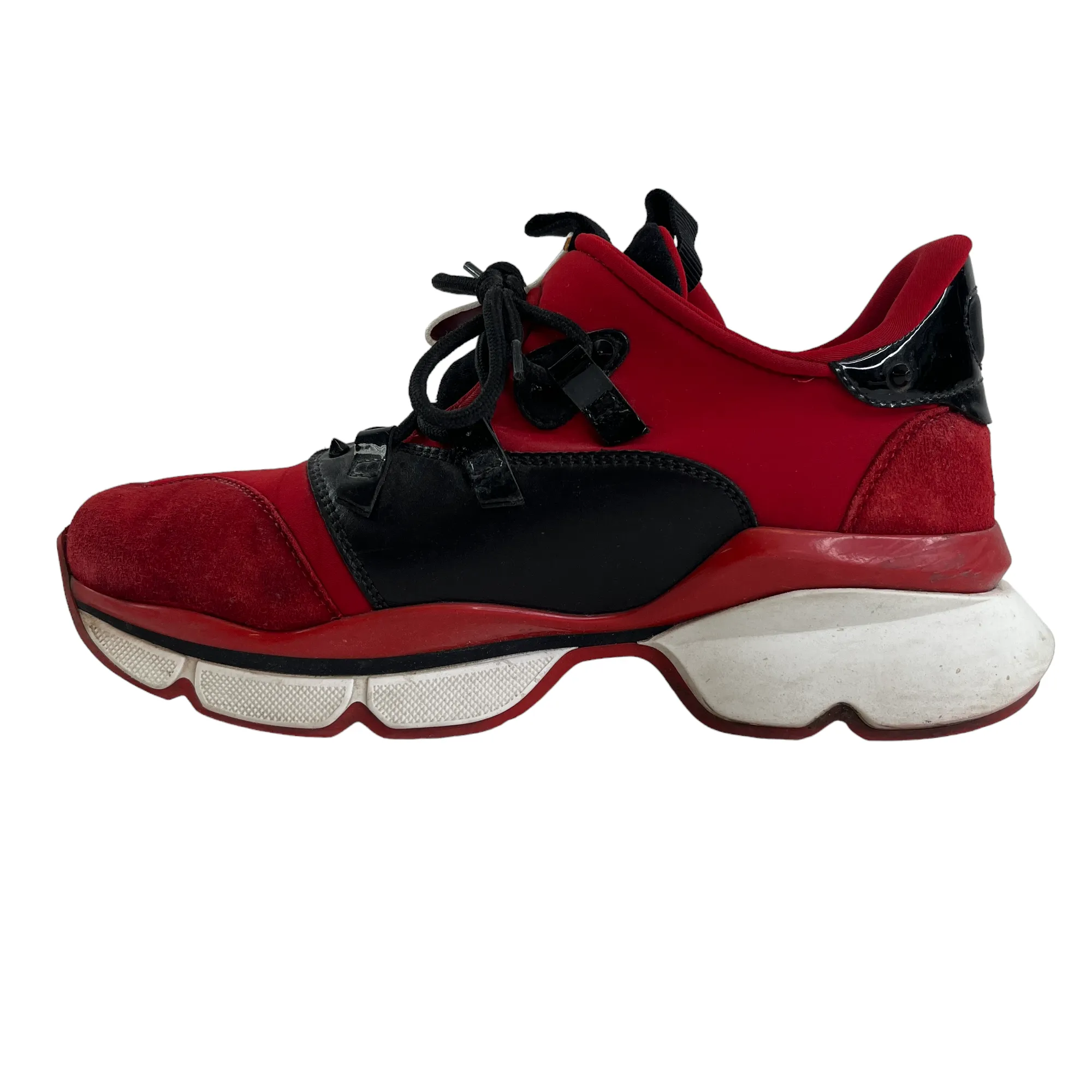 Men's Red Runner High Trainers Red Size EU 42.5 / UK 8.5