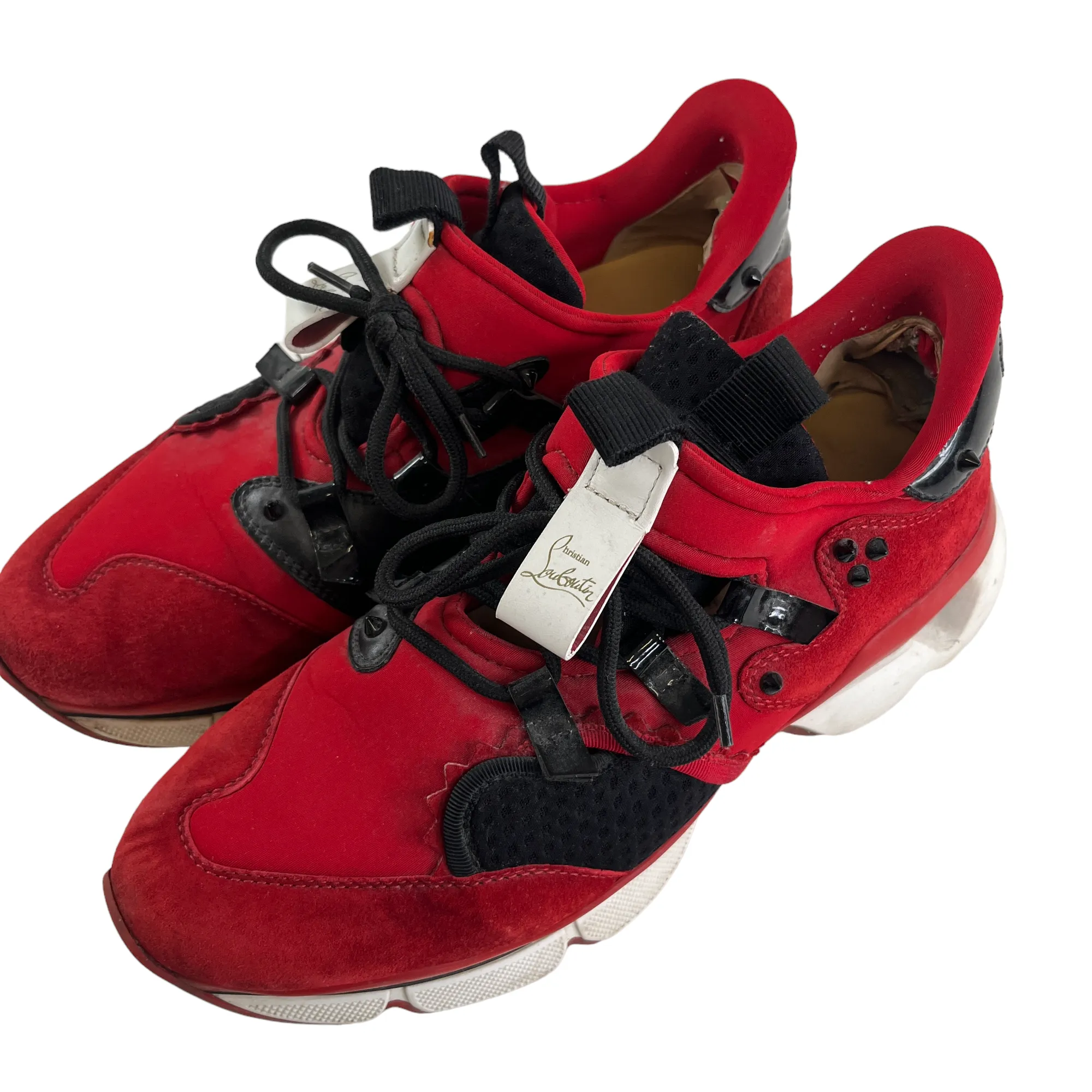 Men's Red Runner High Trainers Red Size EU 42.5 / UK 8.5