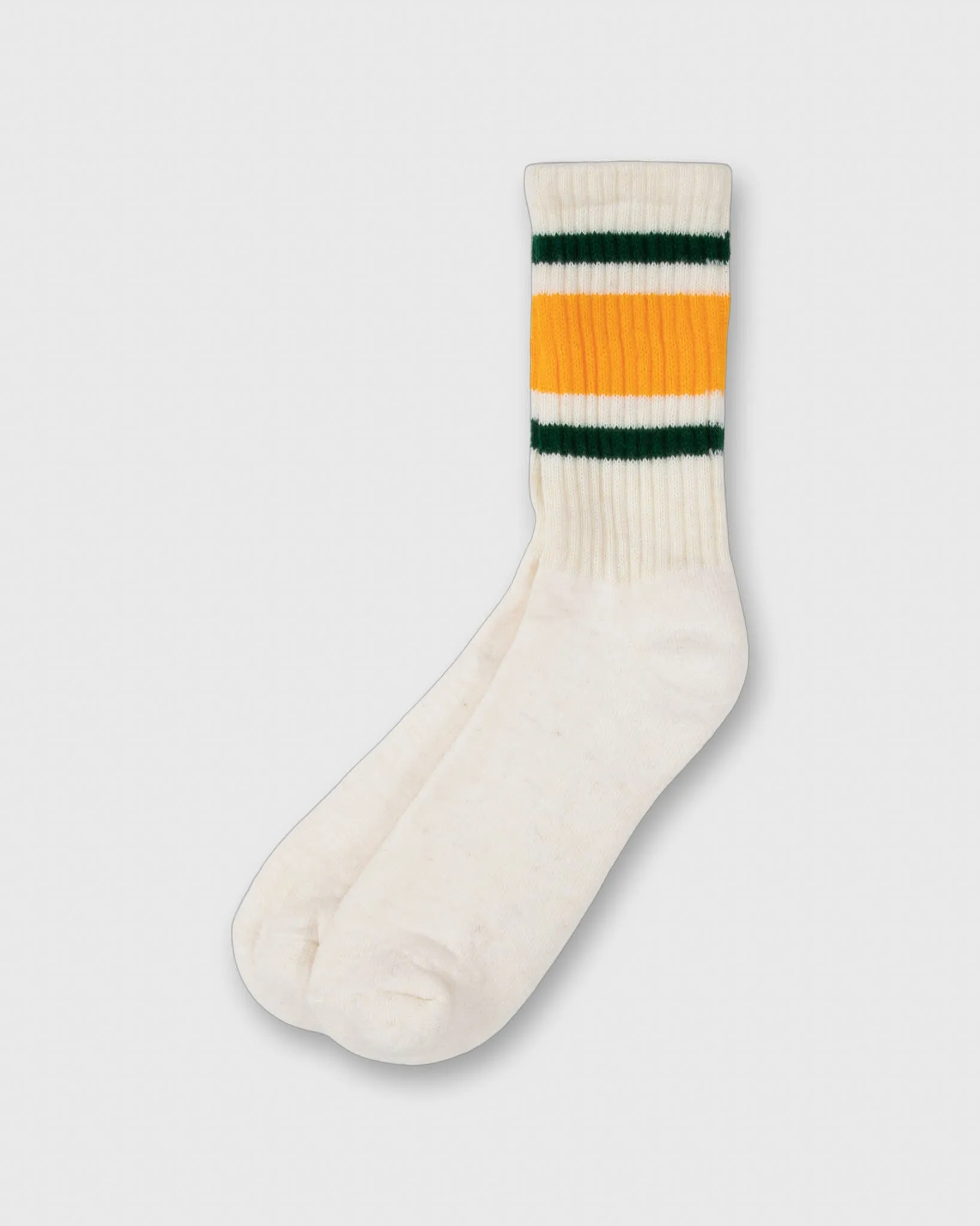 Merino Retro Socks in Gold/Forest