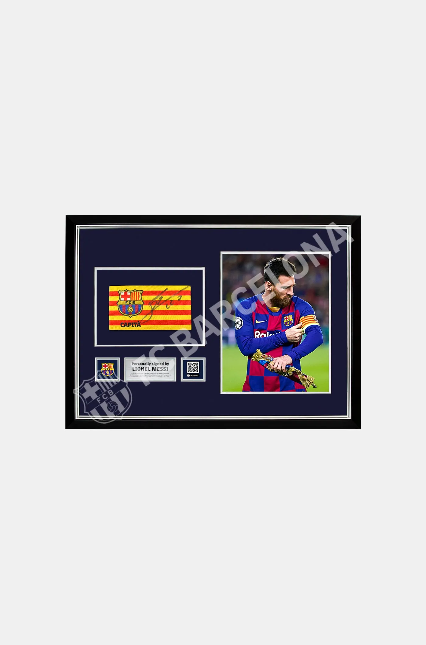 MESSI |Captain's armband signed by Messi