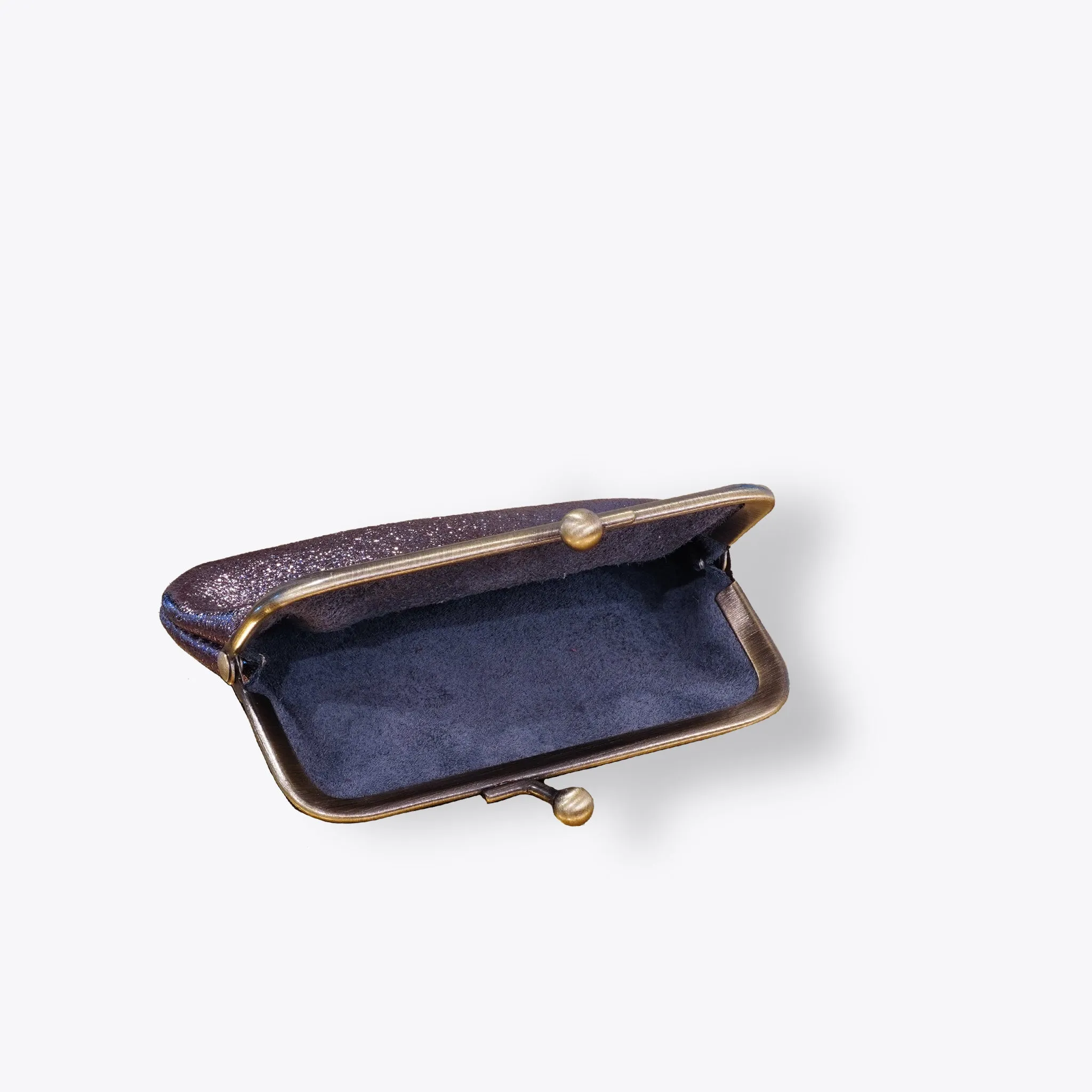 Metallic Leather Coin Purse