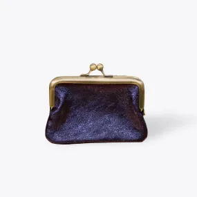 Metallic Leather Coin Purse