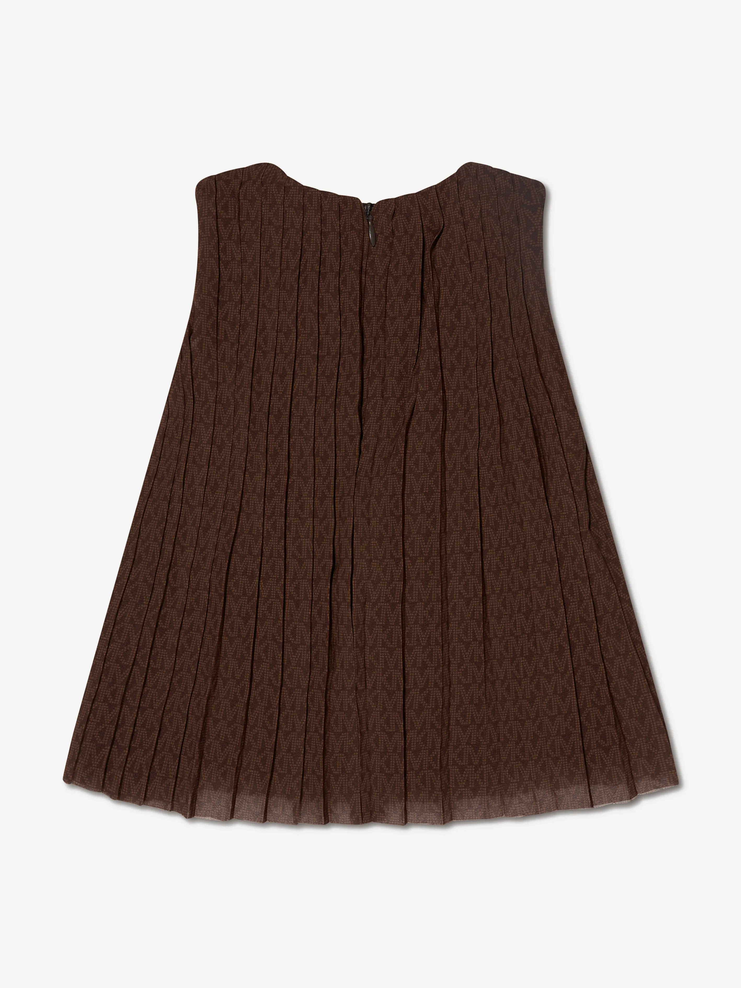 Michael Kors Baby Girls Pleated Dress in Brown