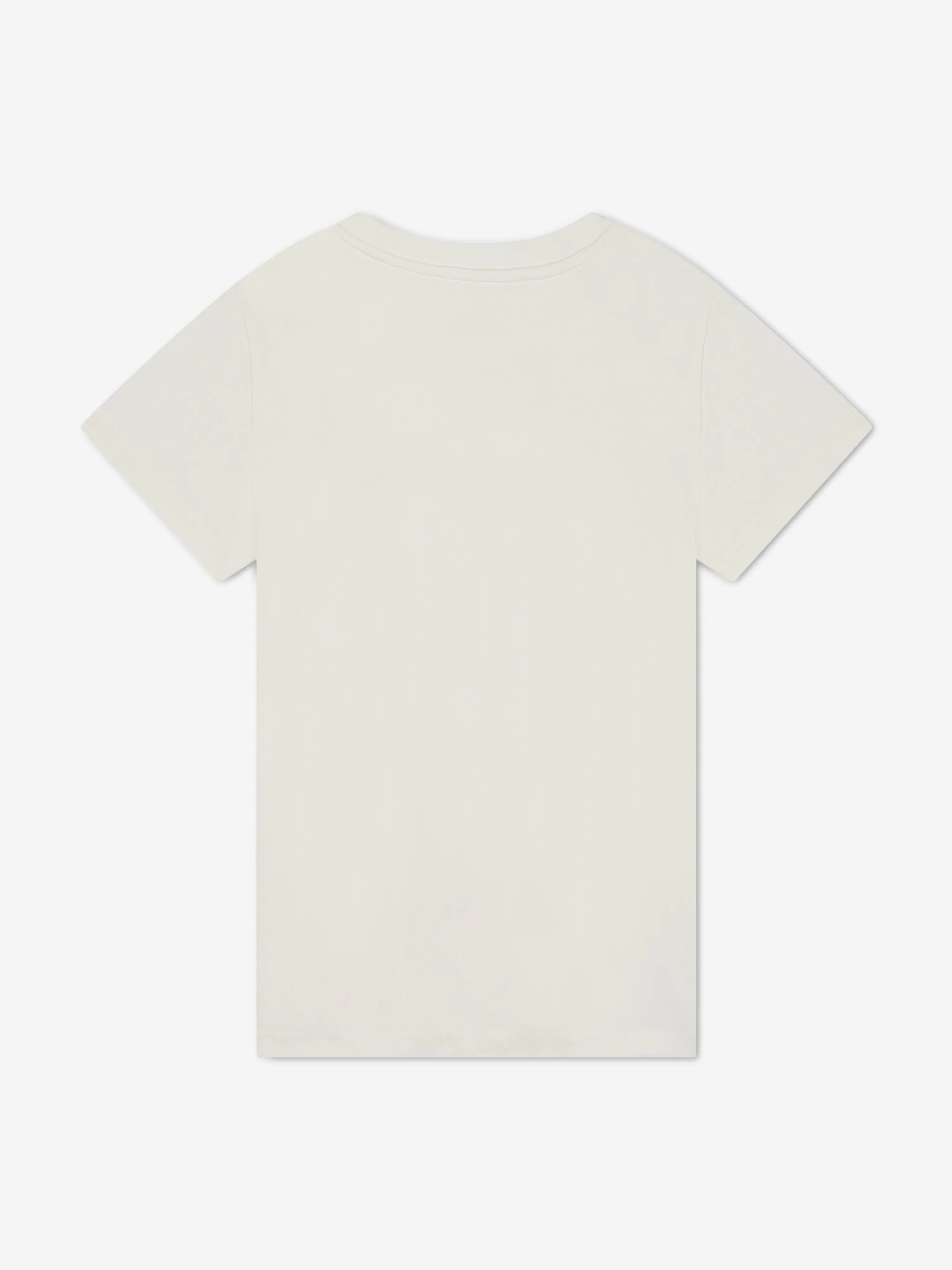 Michael Kors Girls Logo Print T-Shirt in Ivory