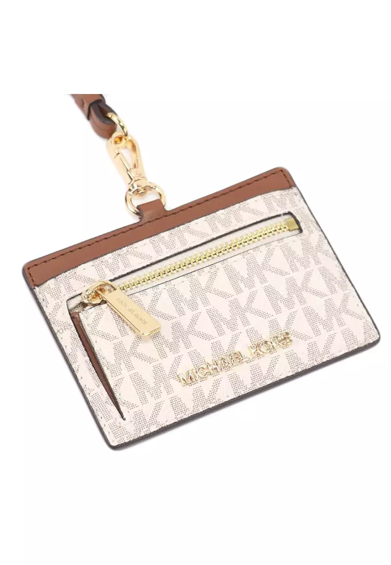 MICHAEL KORS Michael Kors Jet Set Travel Signature ID Lanyard - Vanilla