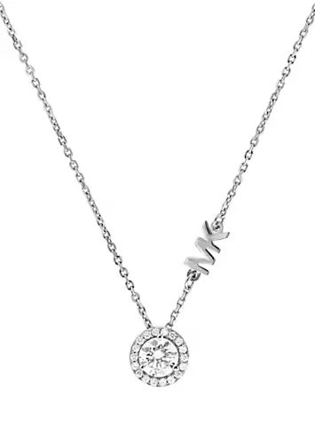 Michael Kors Round Halo Station Short Pendant Necklace | Grattan