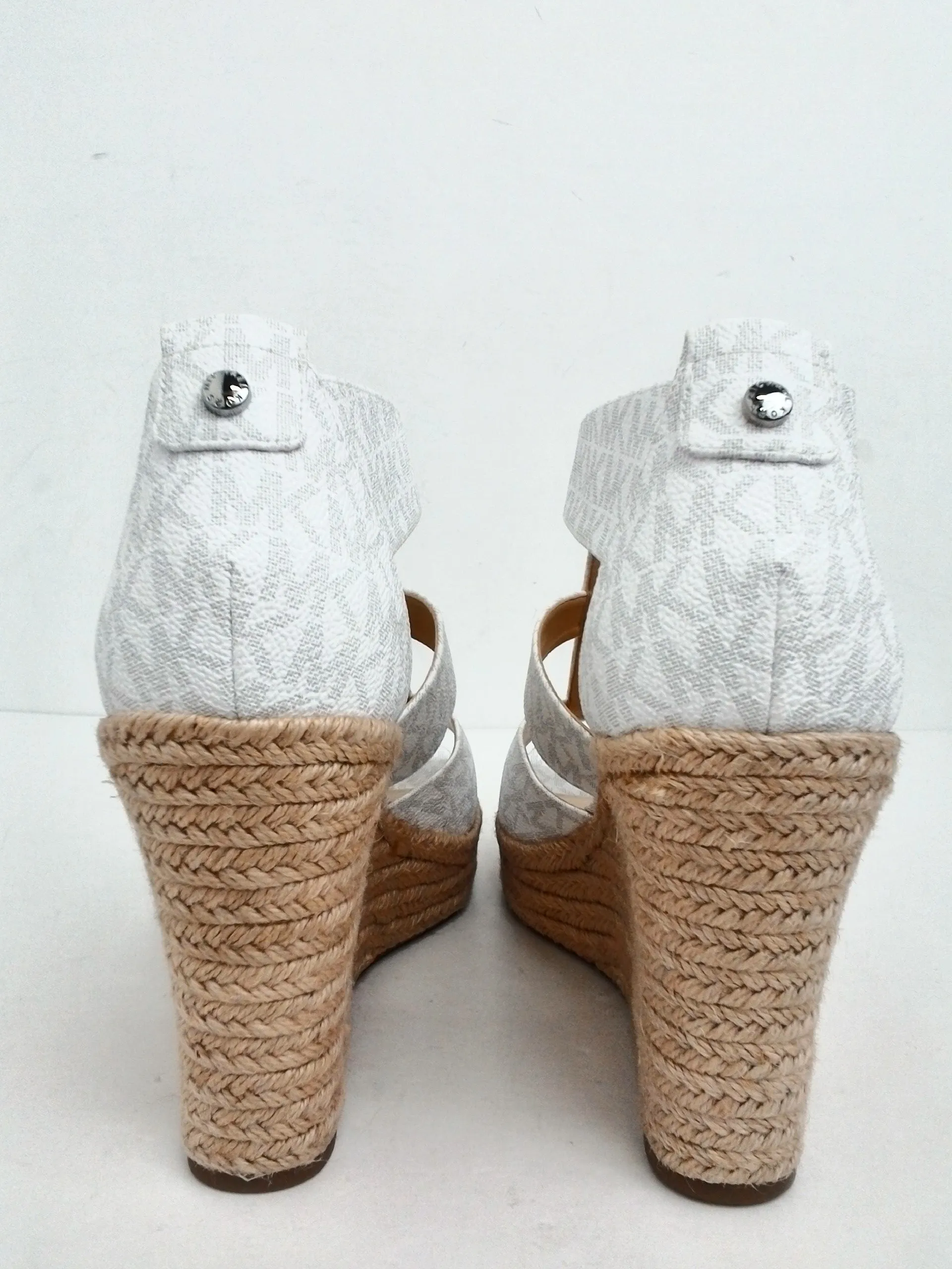 Michael Kors Women's White Wedge Sandals Size 11 M