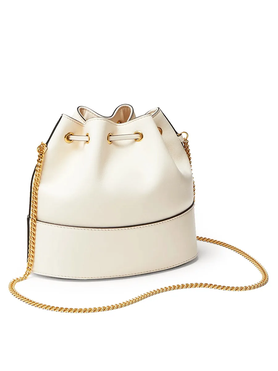 Mini Bucket Bag in Nappa with Vlogo Signature Chain