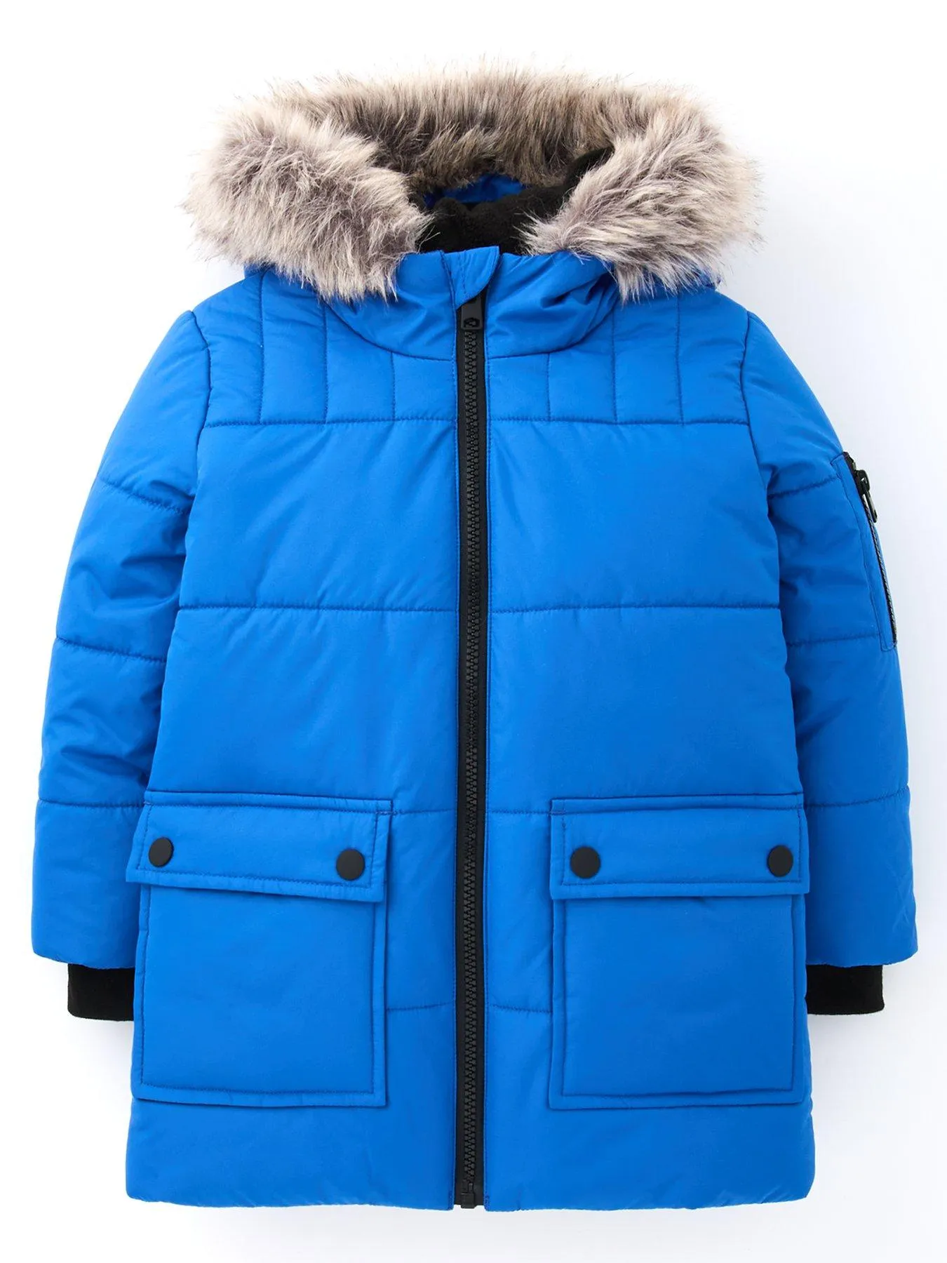 Mini V by Very Boys Padded Parka - Blue