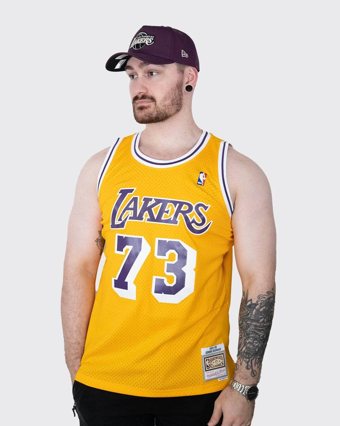 Mitchell & Ness Lakers Rodman ’98-’99 Swing Jersey MNLL20064