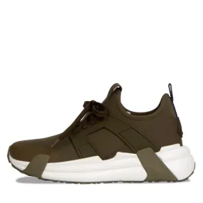 Moncler Lunarove Neoprene Trainers Khaki