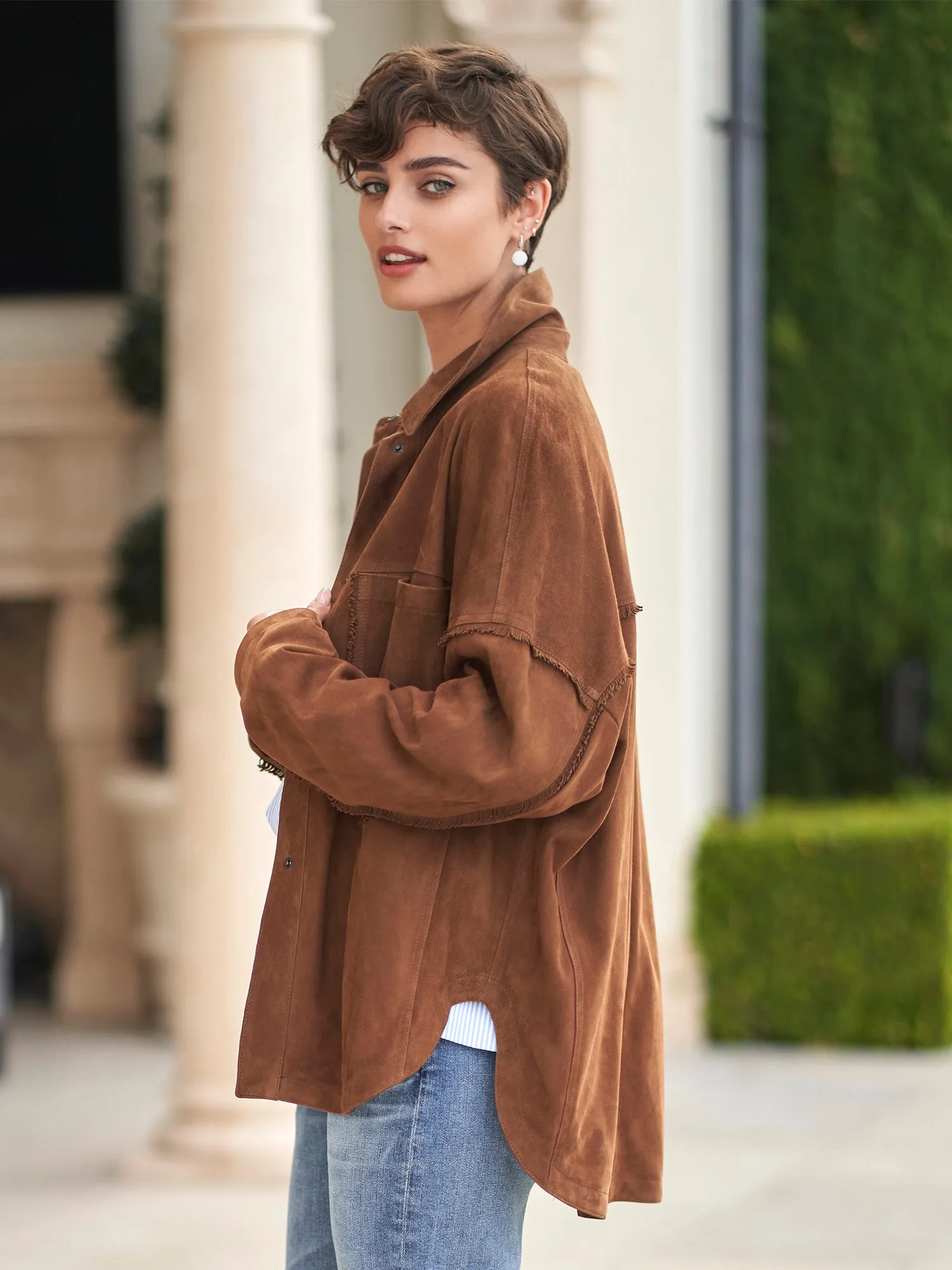 Monika Suede Shirt Jacket