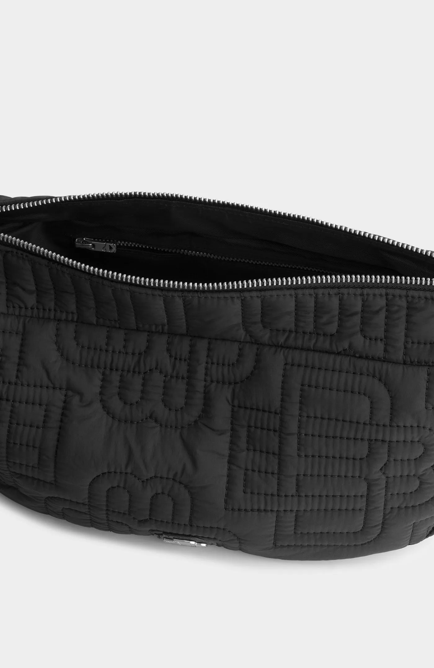 MONOGRAM QUILTED SLING BAG | Black