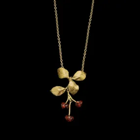 Morello Cherry 16 Inch Adjustable Pendant Necklace by Michael Michaud