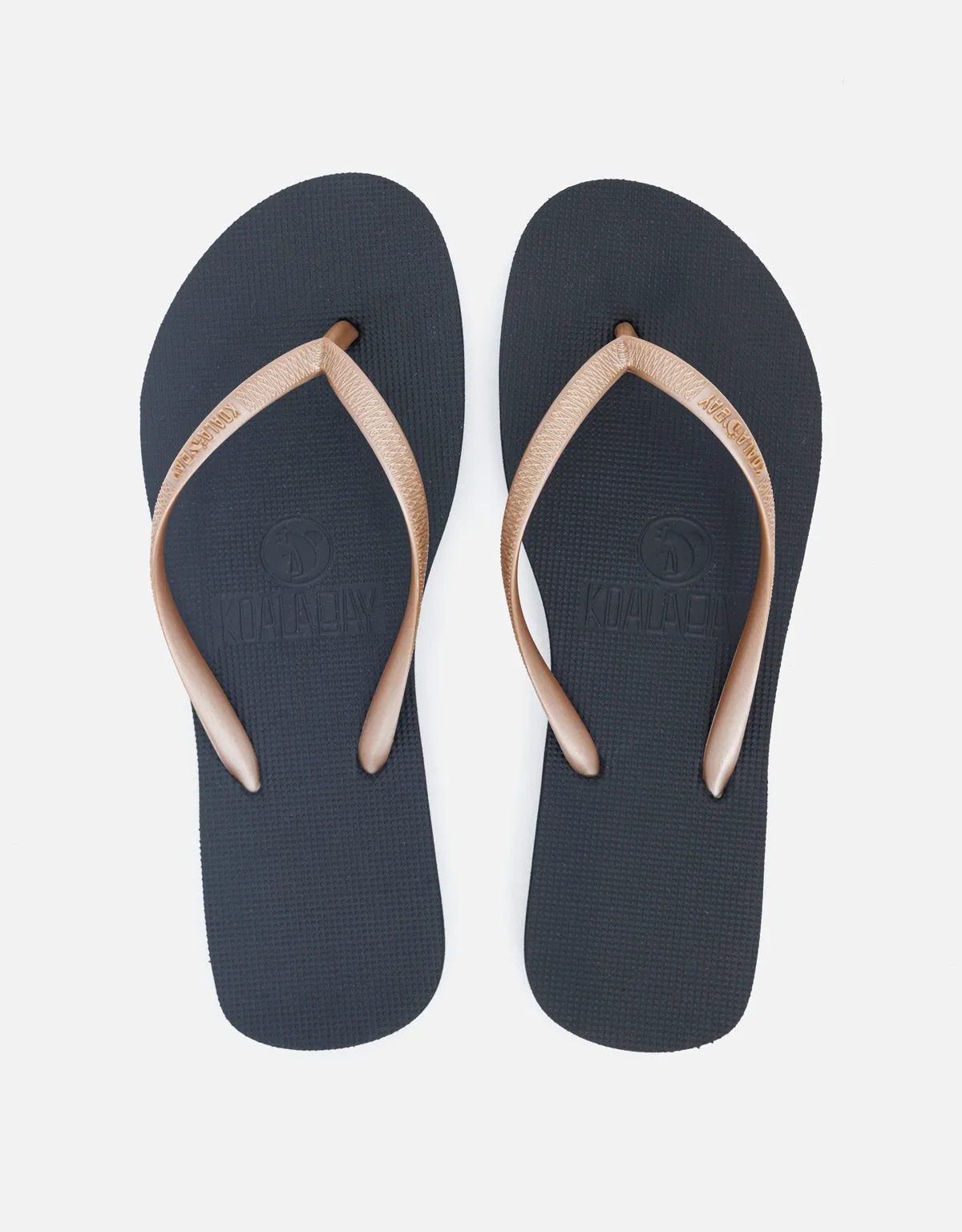 Mundaka Black and Gold Toe Flip Flop