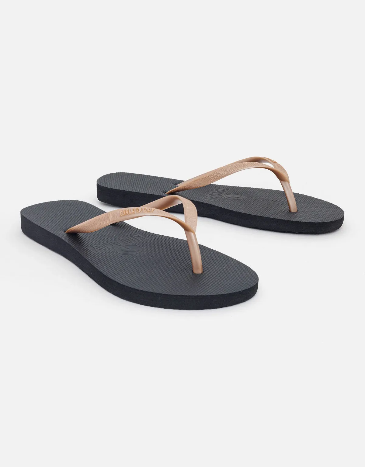 Mundaka Black and Gold Toe Flip Flop