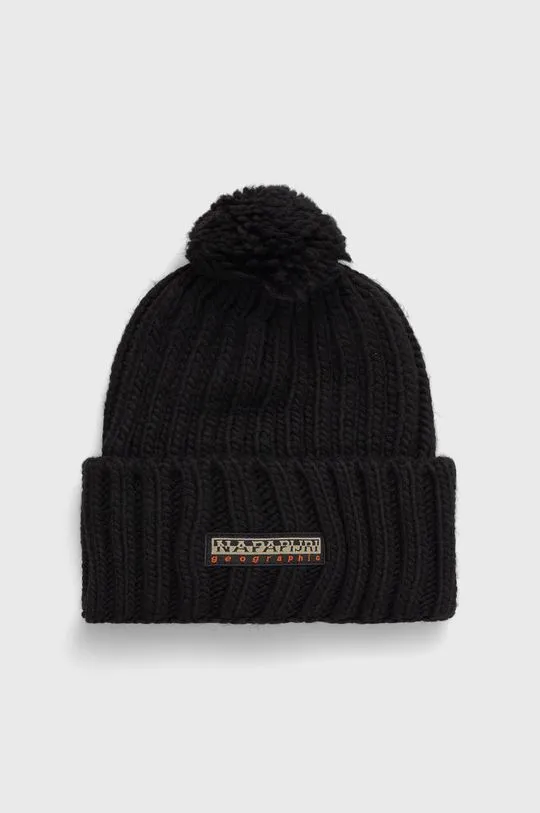 Napapijri wool blend beanie black color