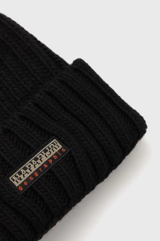 Napapijri wool blend beanie black color