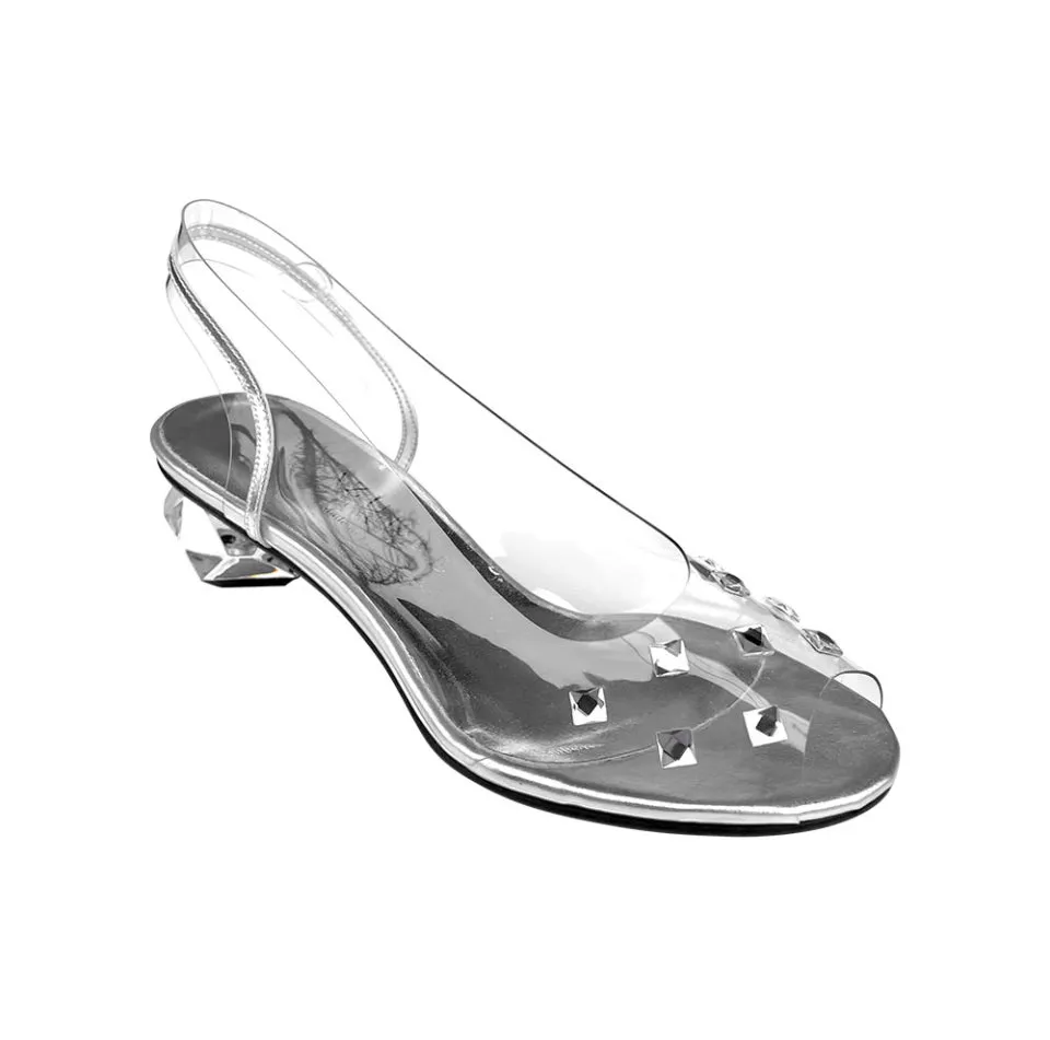 NARCI Crystal Heel 1” Sling Back