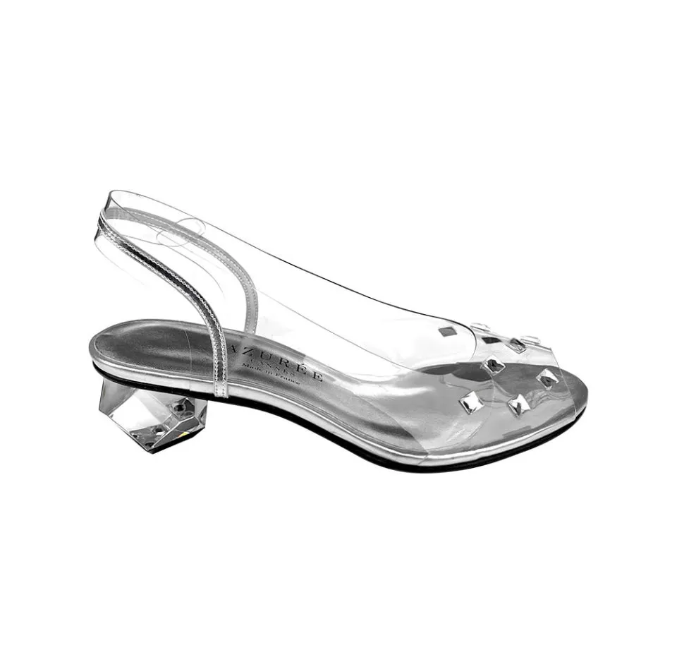 NARCI Crystal Heel 1” Sling Back