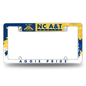 NCAA North Carolina A&T Aggies All Over Chrome Frame