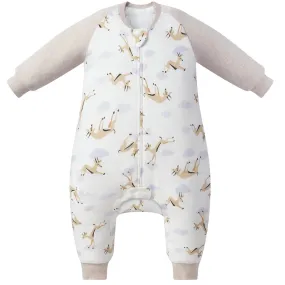 Nest Designs Kids/Baby 2.5 TOG Raglan Long Sleeve Footed Sleep Suit (Bamboo) - Gazelle Sky