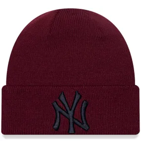 New Era Kids New York Yankees MLB League Essentials Beanie - Dark Red