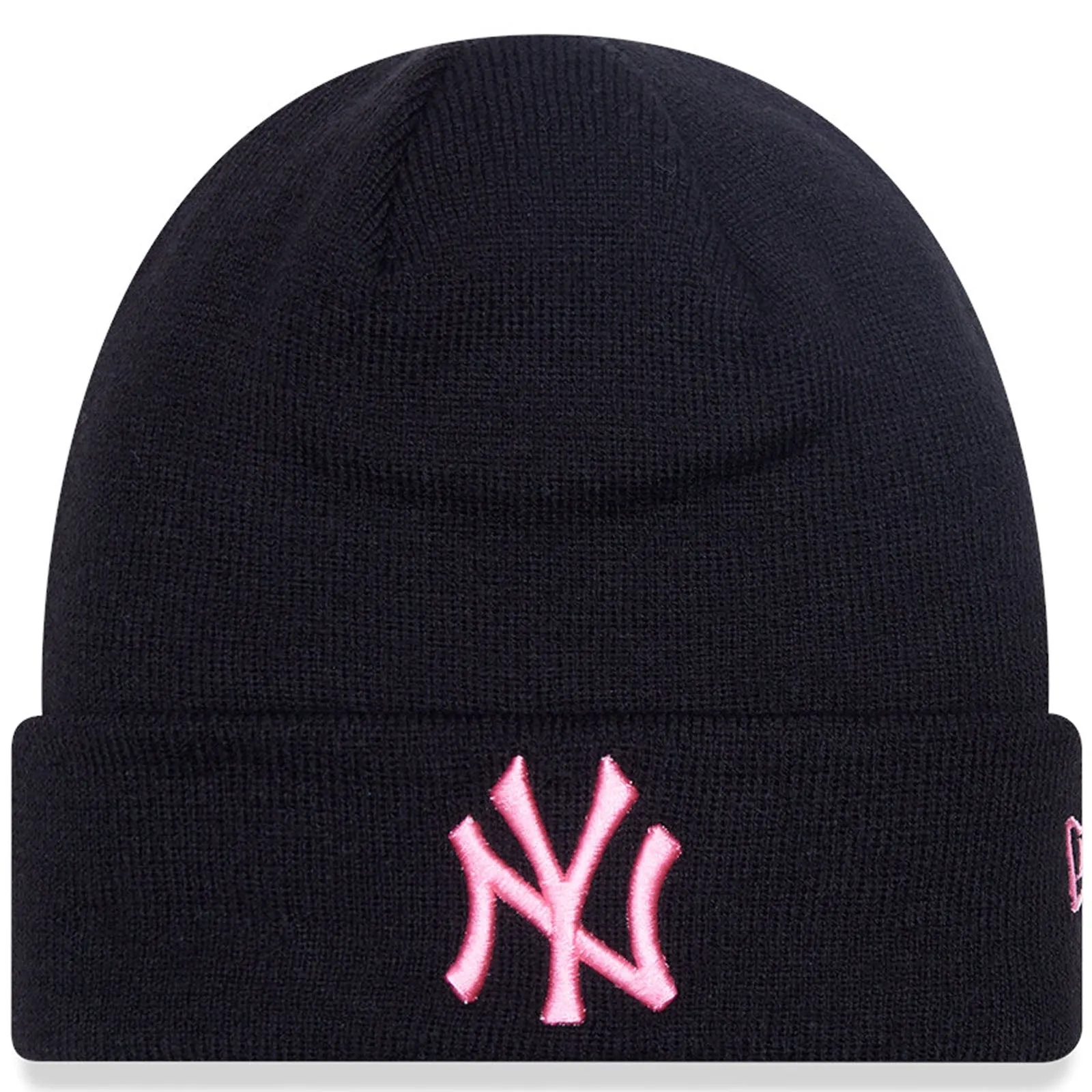 New Era Mens New York Yankees Neon League Essentials Beanie Hat - Black