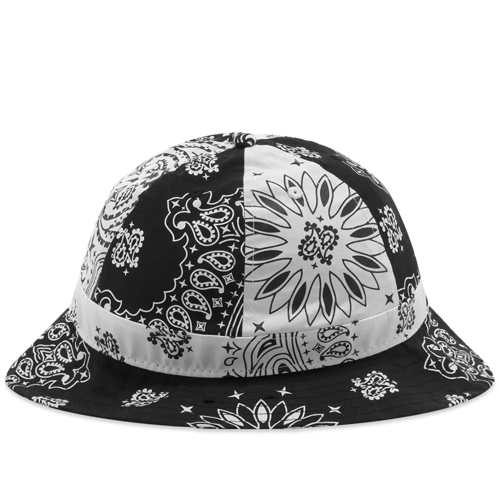 New Era Paisley Explorer Bucket HatBlack & White