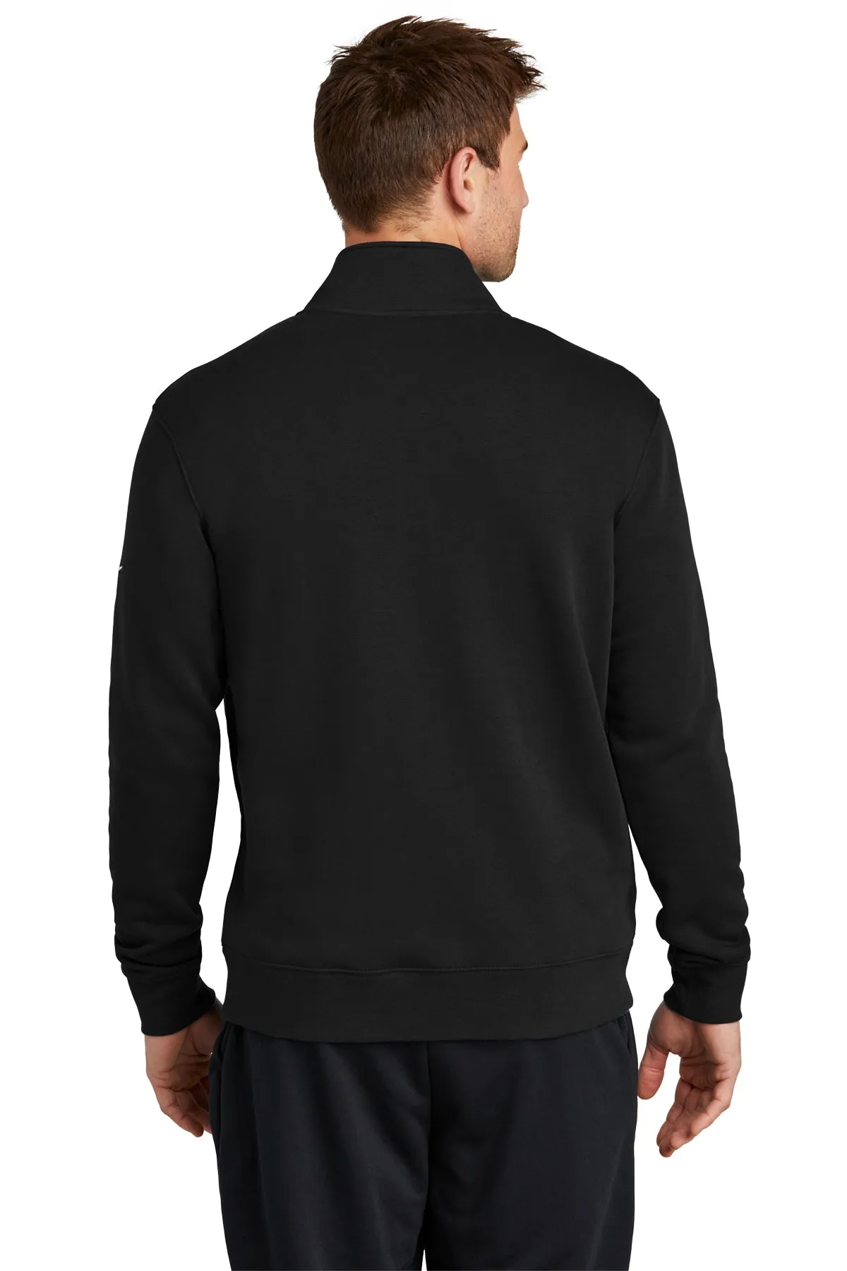 Nike Club Fleece Quarter-Zip, Black [Allendale Machinery Systems]