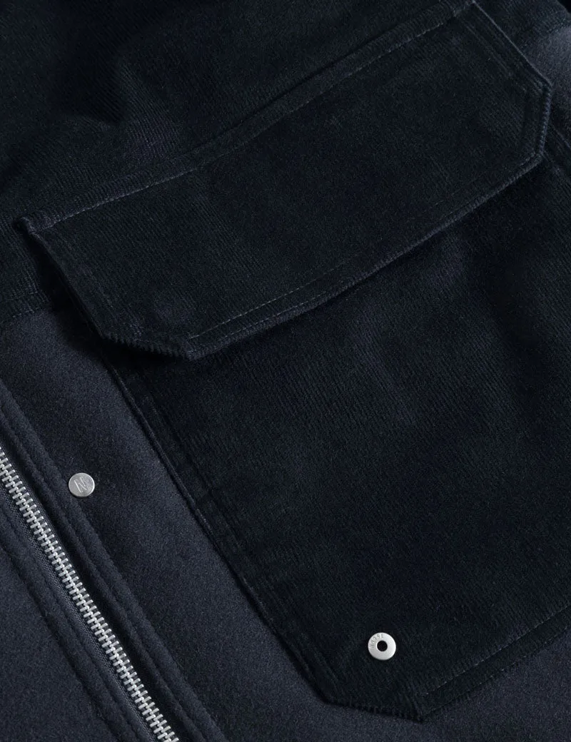 Norse Projects Hakon Solotex Corduroy Jacket Dark Navy