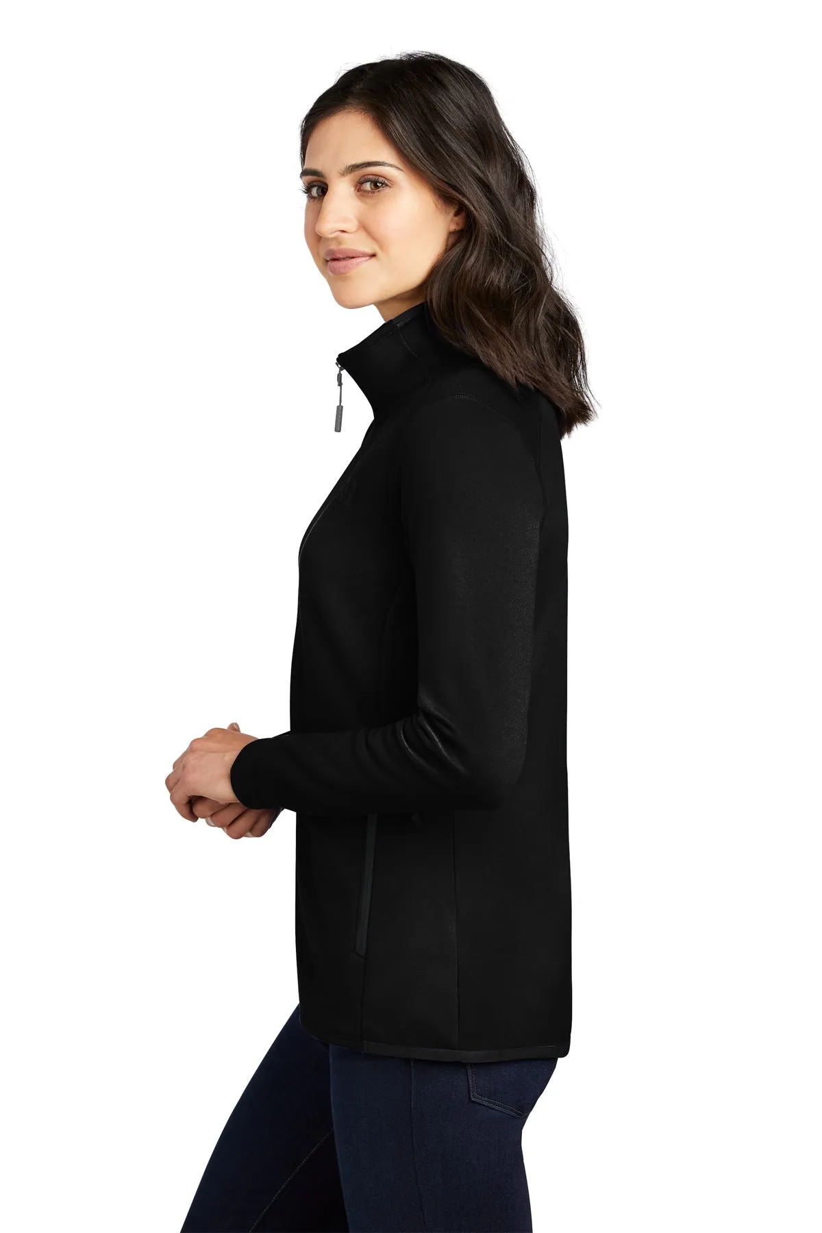 North Face Ladies Skyline Full-Zip Fleece Jacket, Black [Mobius]