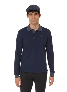 NORTH SAILS  Long-sleeved polo shirt - Blue