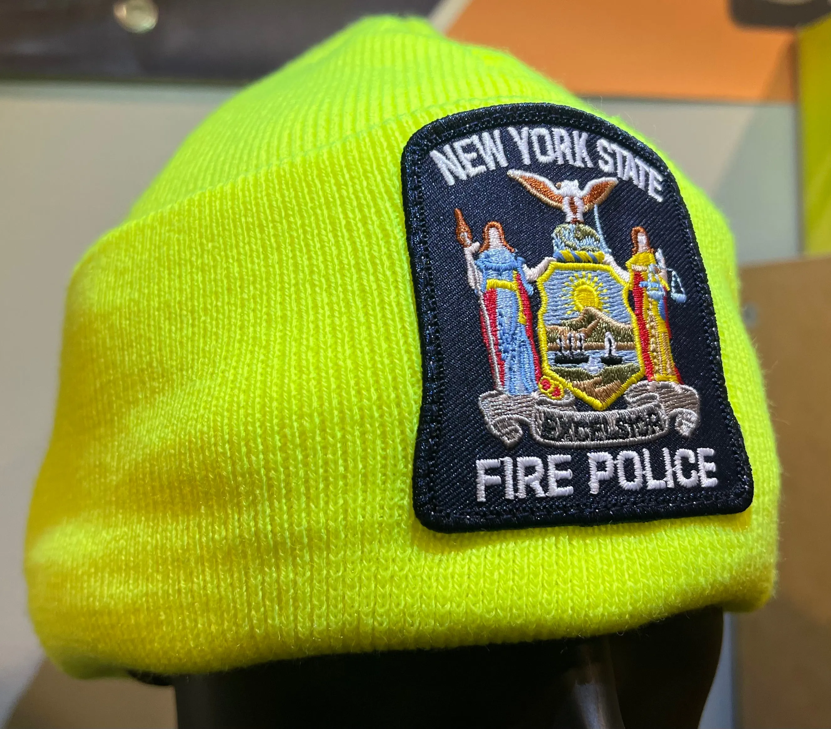 NYS Fire Police Beanie - HiVis