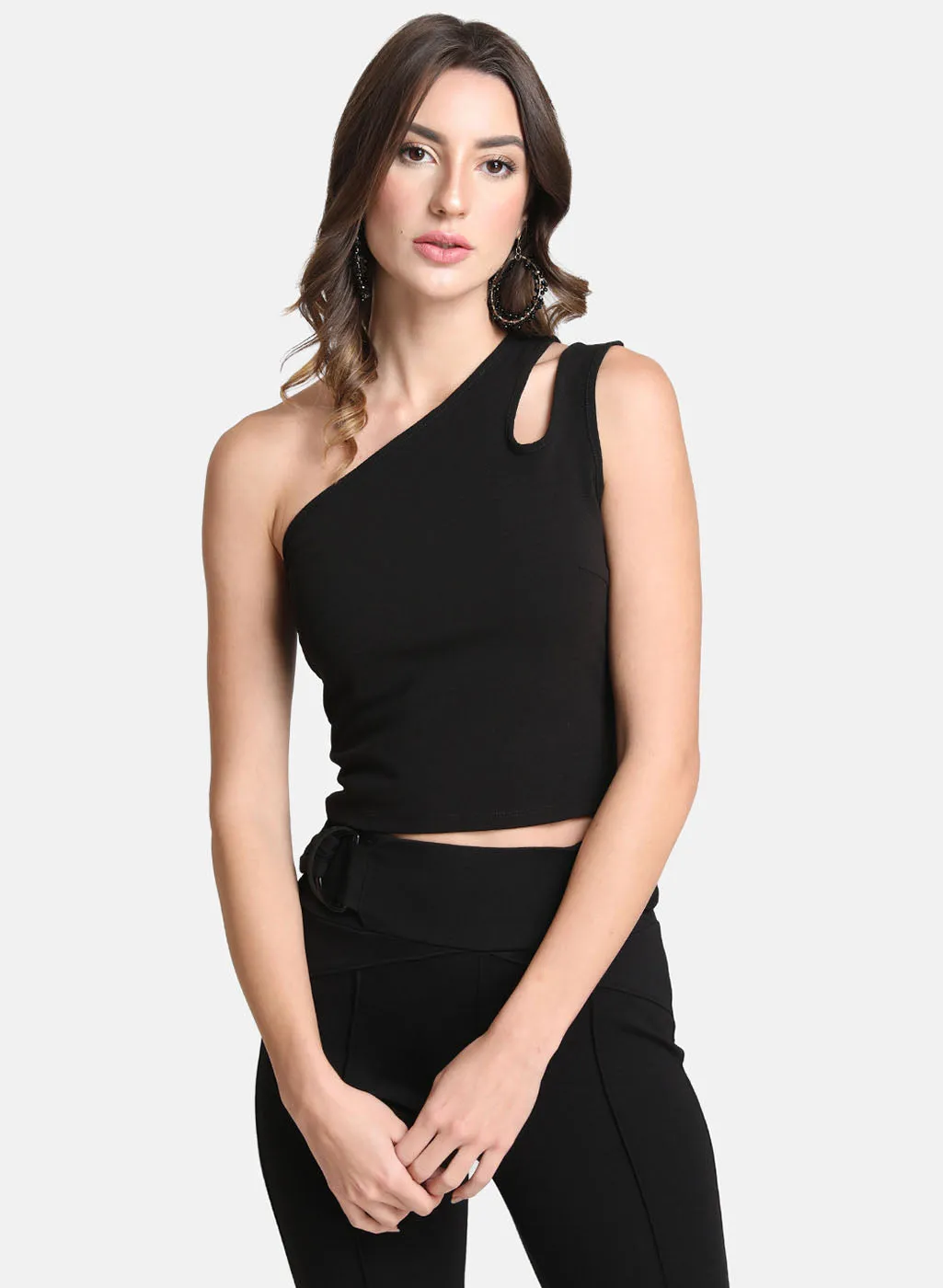 One Shoulder Crop Top