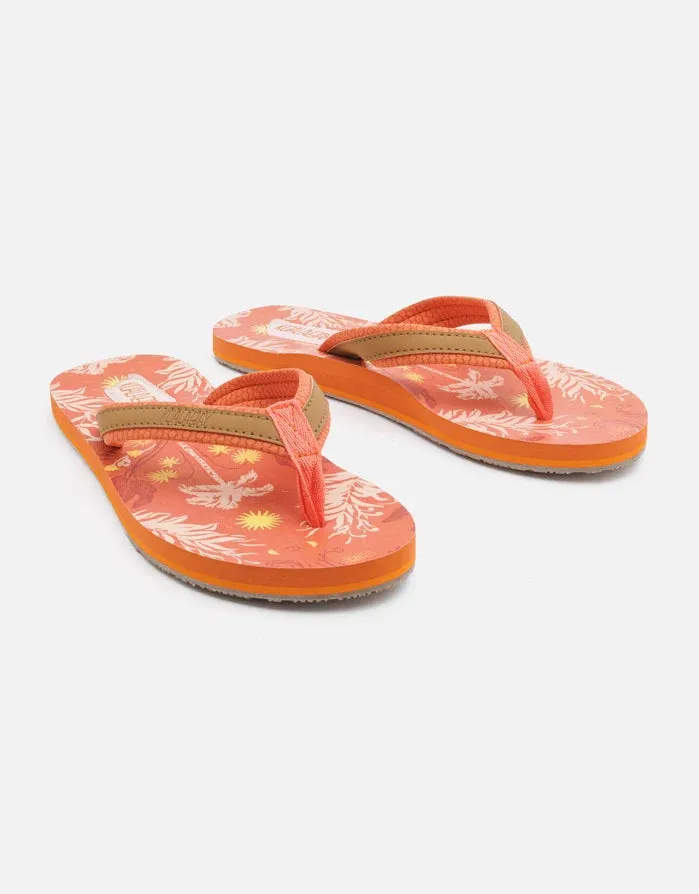 Orange Toe Flip Flop - Zannah