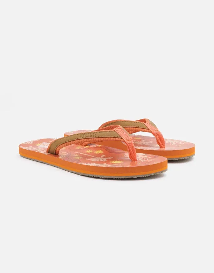 Orange Toe Flip Flop - Zannah