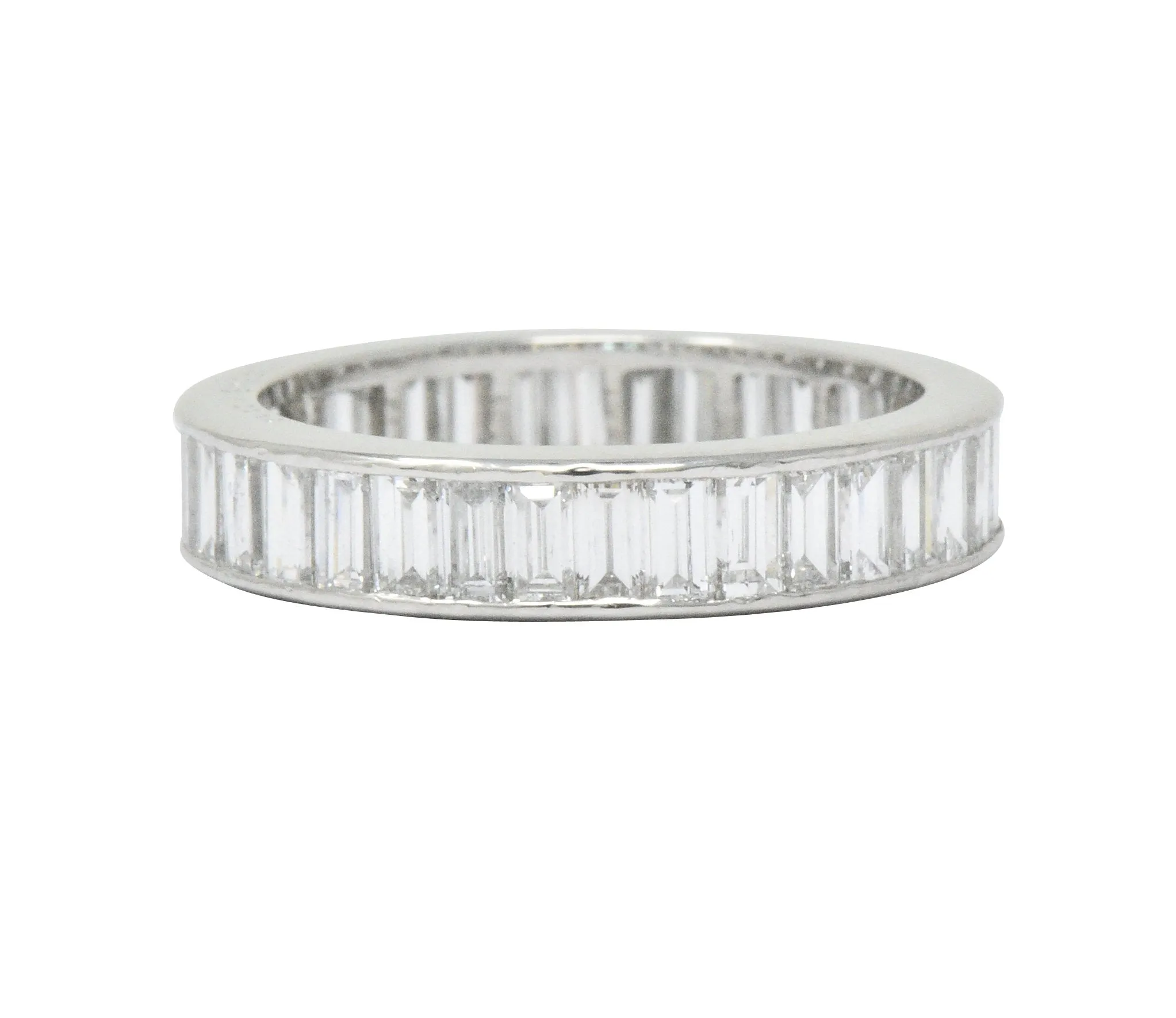 Oscar Heyman 1.80 CTW Baguette Diamond Platinum Eternity Band Ring