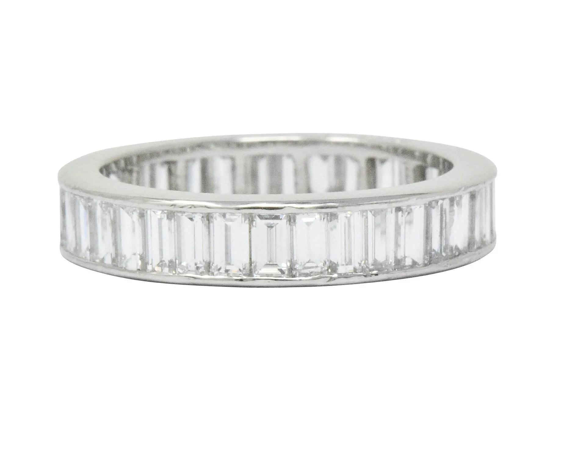 Oscar Heyman 1.80 CTW Baguette Diamond Platinum Eternity Band Ring