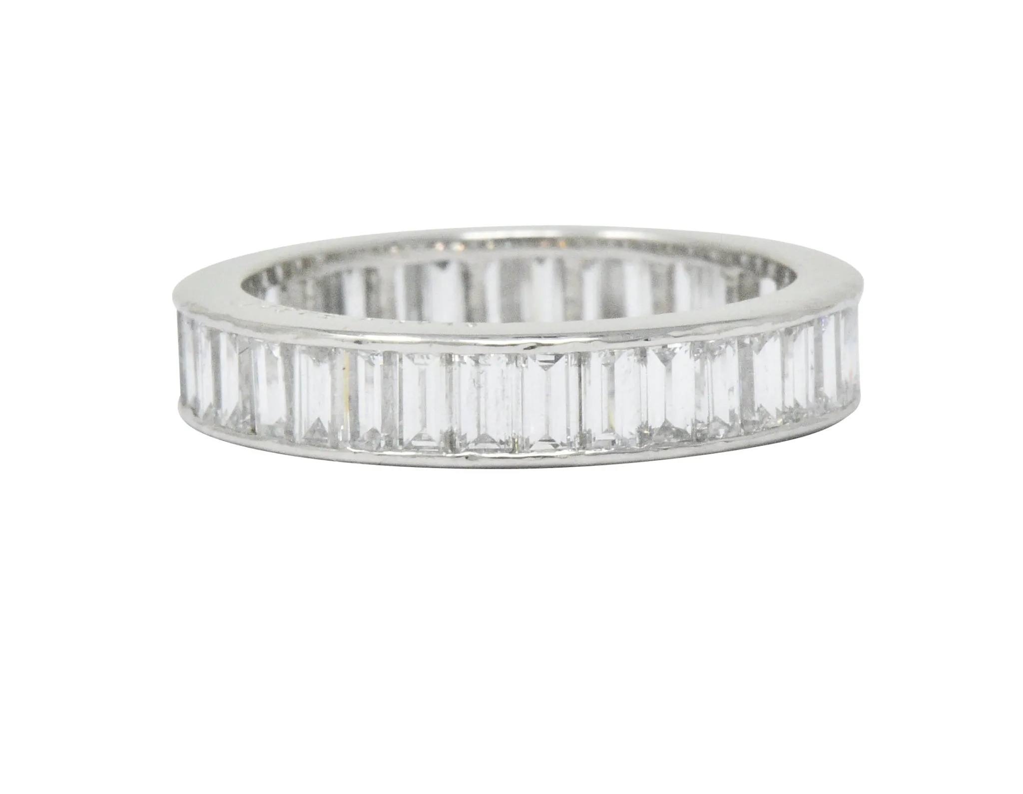 Oscar Heyman 1.80 CTW Baguette Diamond Platinum Eternity Band Ring